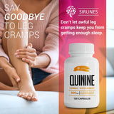 SIRUNES Quinine Capsules close-up of gelatin capsules