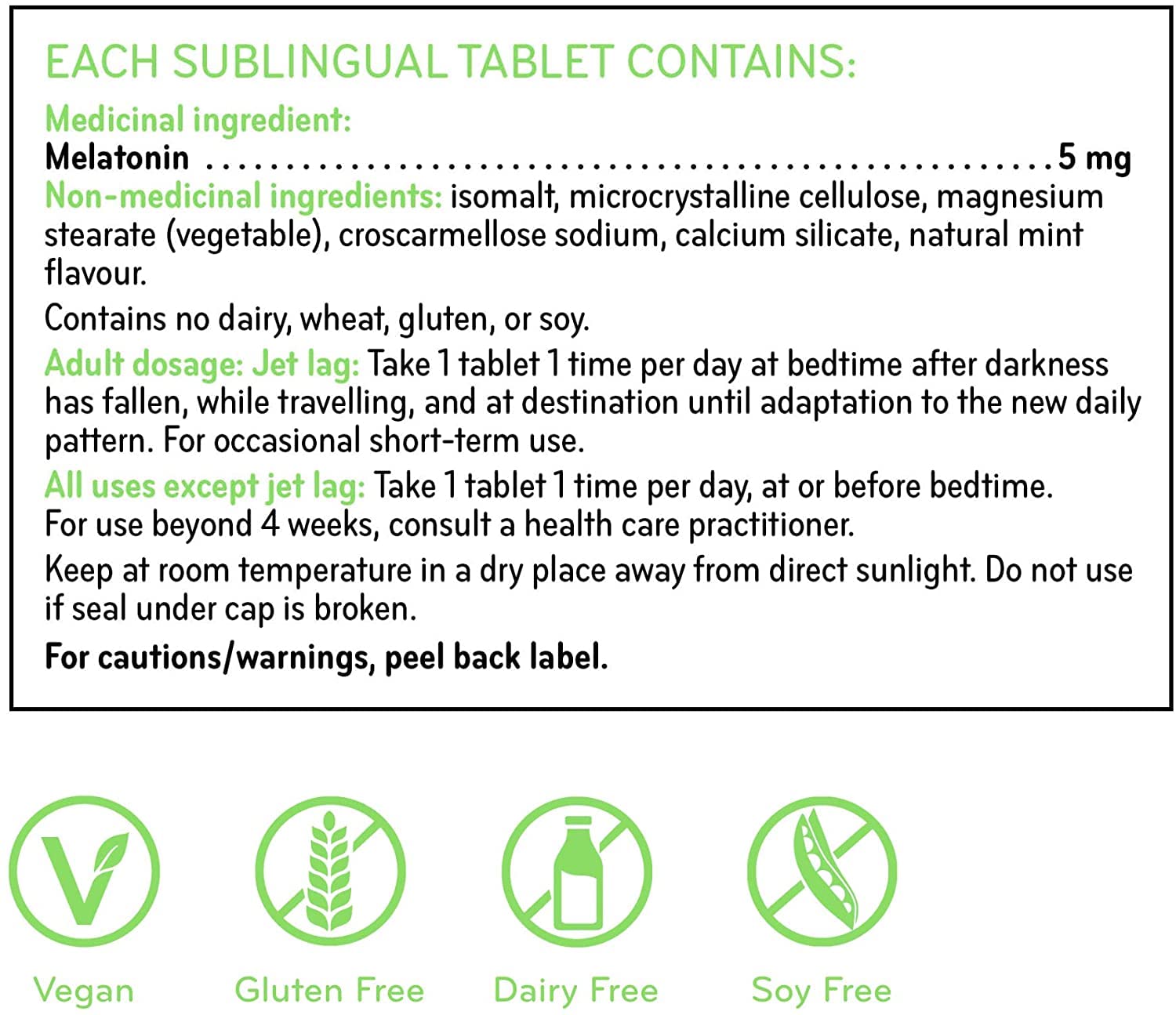 SISU Melatonin 5mg tablet close-up