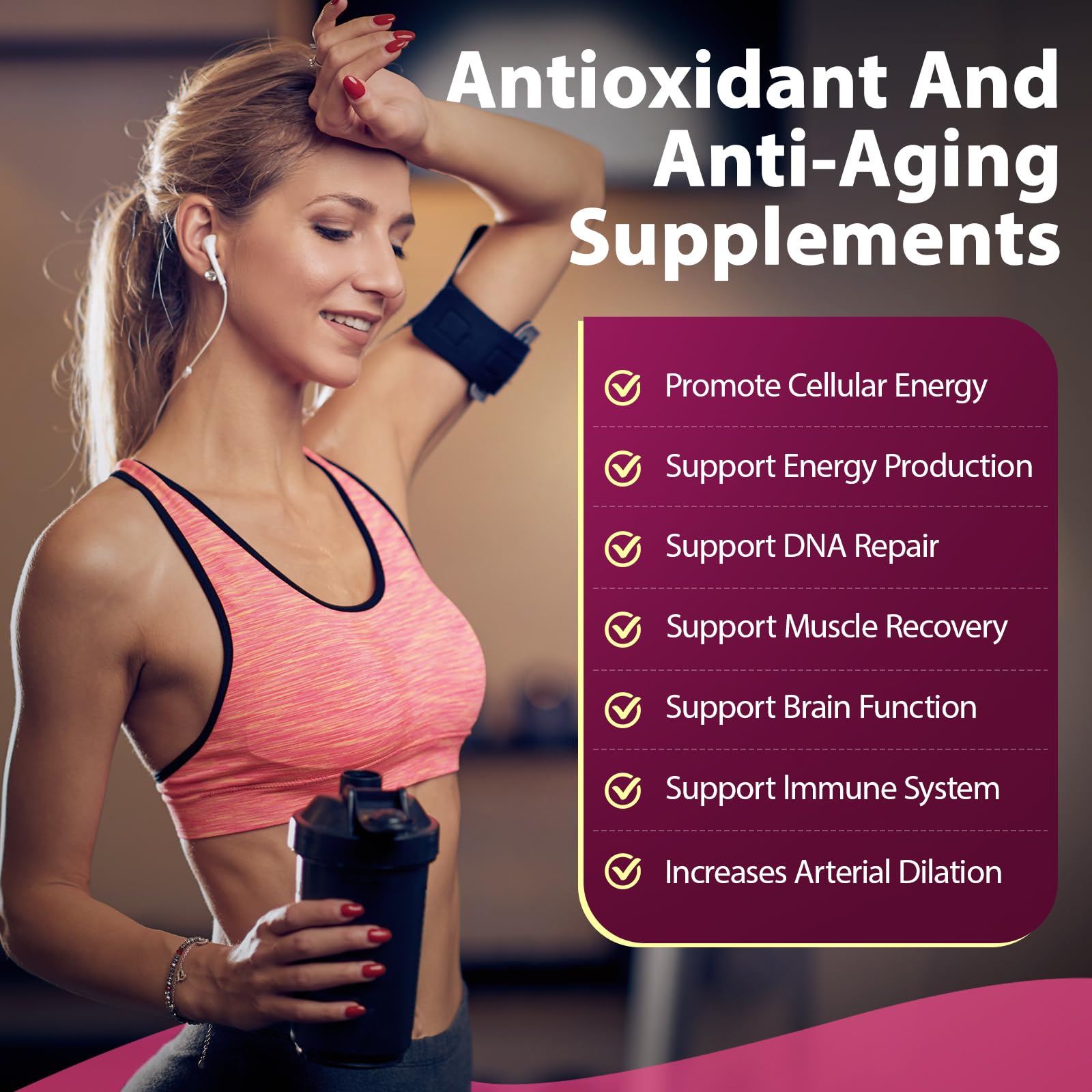 Sizyok NAD+ Supplement showing supplement facts