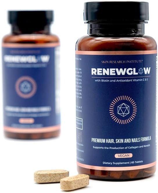 Skin Research Institute Renewglow Biotin Supplement side view