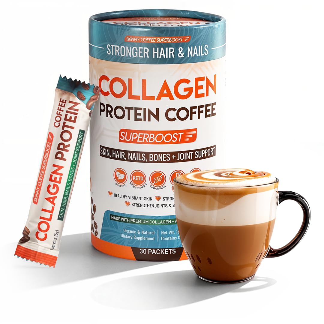 Skinny Coffee SuperBoost Collagen Coffee Blend 259g front view