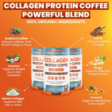 Skinny Coffee SuperBoost Collagen Coffee Blend serving suggestion
