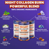 Skinny Coffee SuperBoost Night Collagen Burn scoop and powder