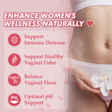 Skiseoy Feminine pH Balance Gummies displayed on a wooden table