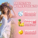 Skiseoy Feminine pH Balance Gummies showing pineapple flavour