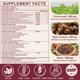 SKLIA Herbal Cleanse capsules with a measuring spoon