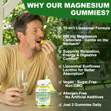 SKLIA Magnesium Gummies on a wooden table