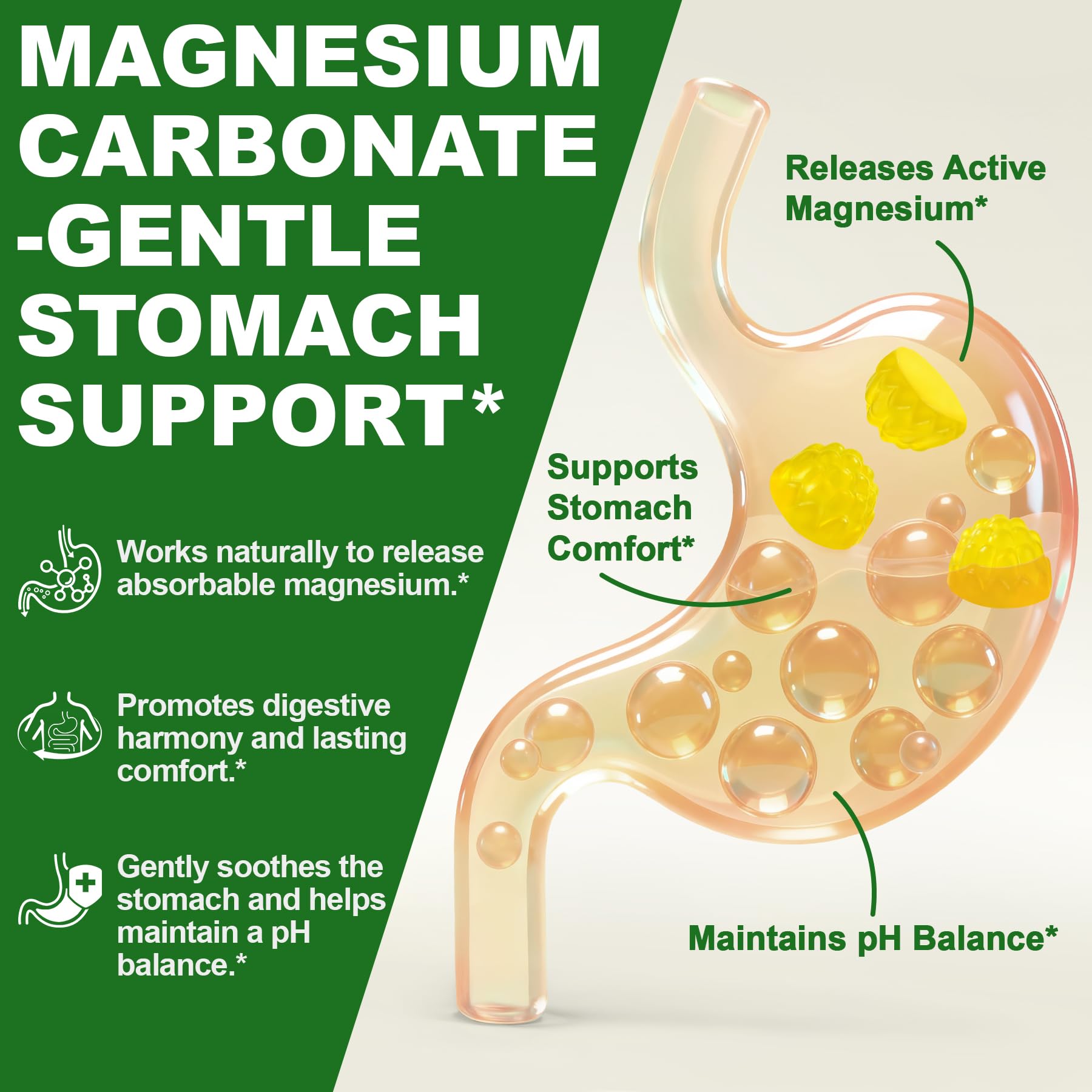 SKLIA Magnesium Gummies showing serving suggestion