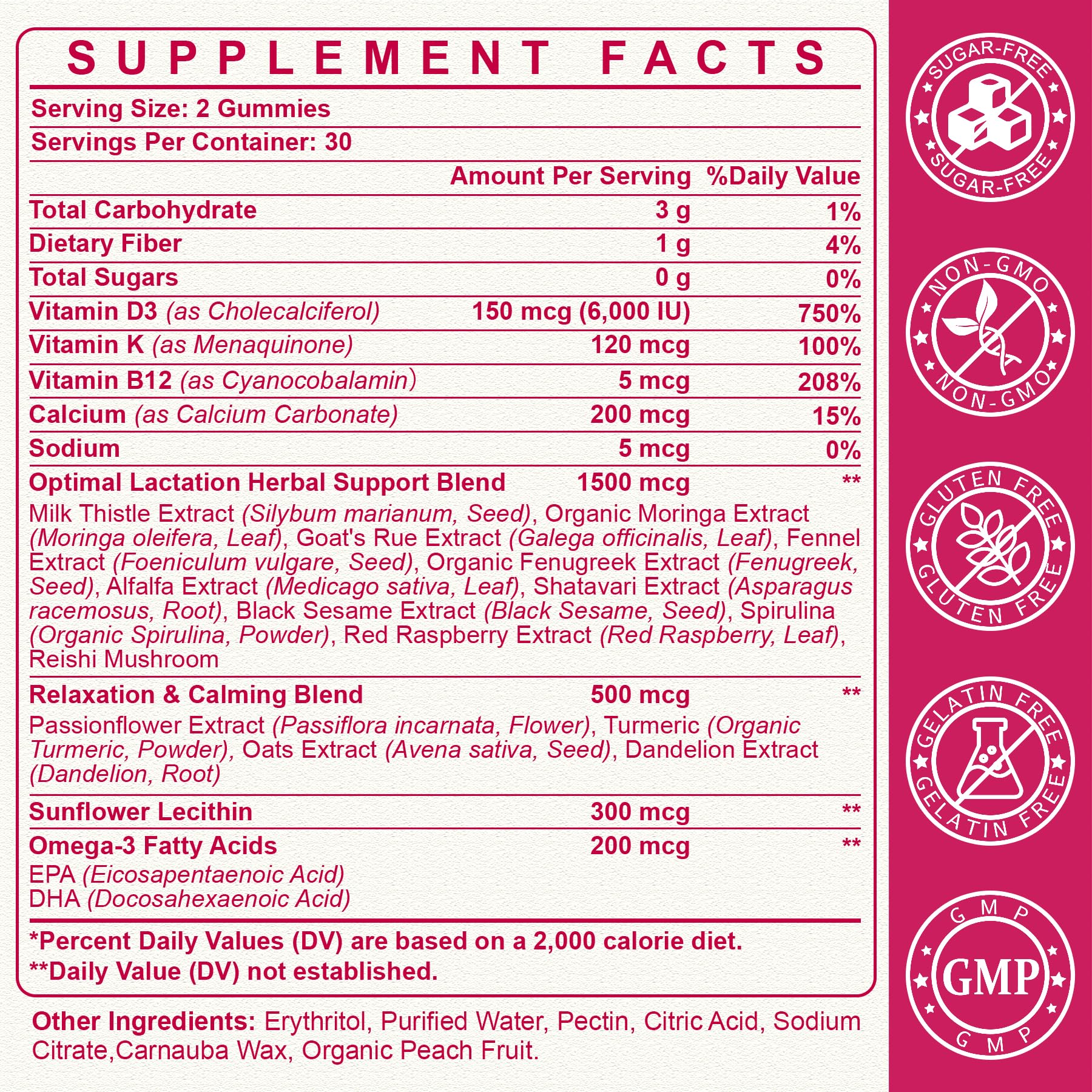 SKLIA Milk Thistle Lactation Support Gummies packaging