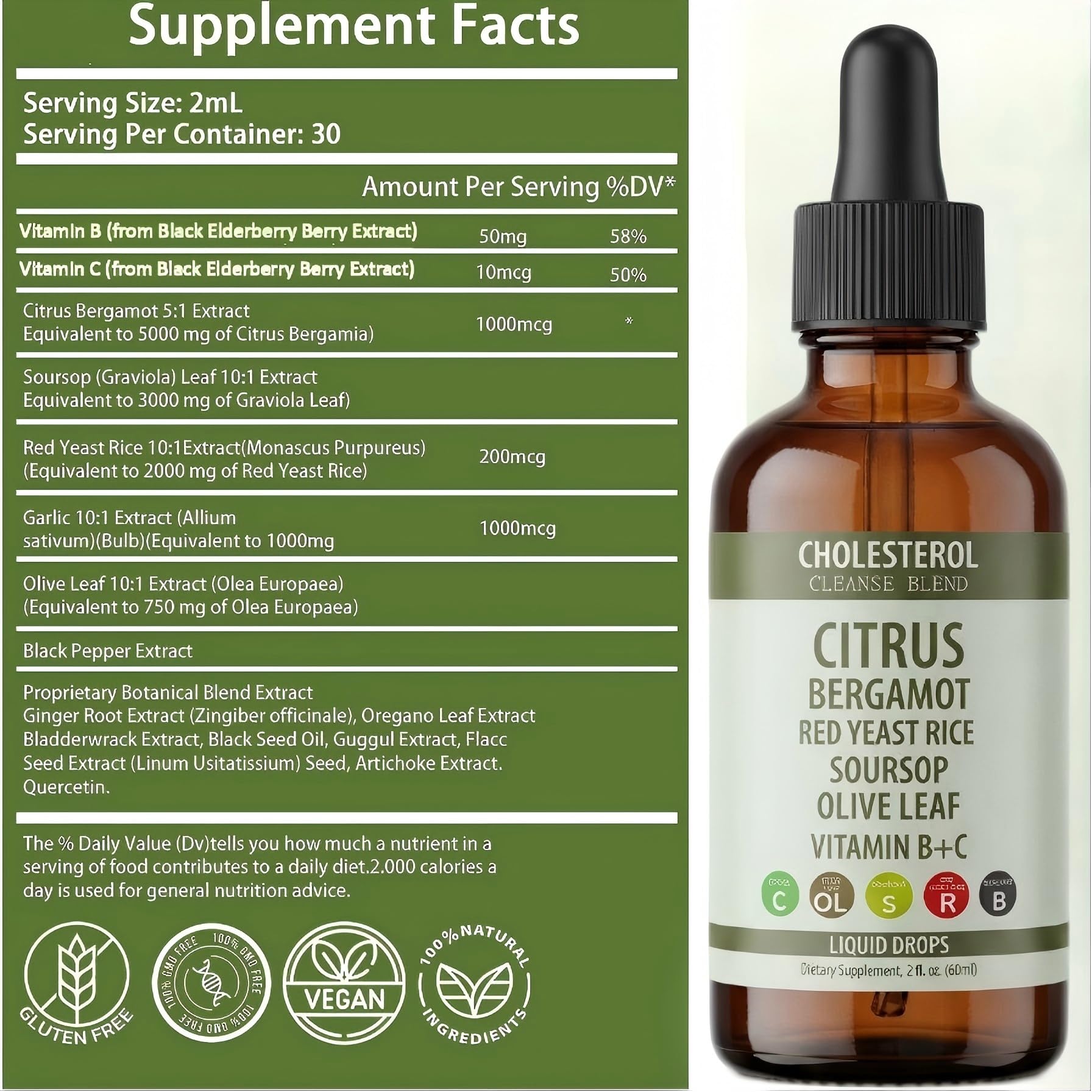 Skrmooning Citrus Bergamot Drops dosage dropper