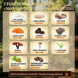 Skylorin Mushroom Coffee instant packets with ingredients