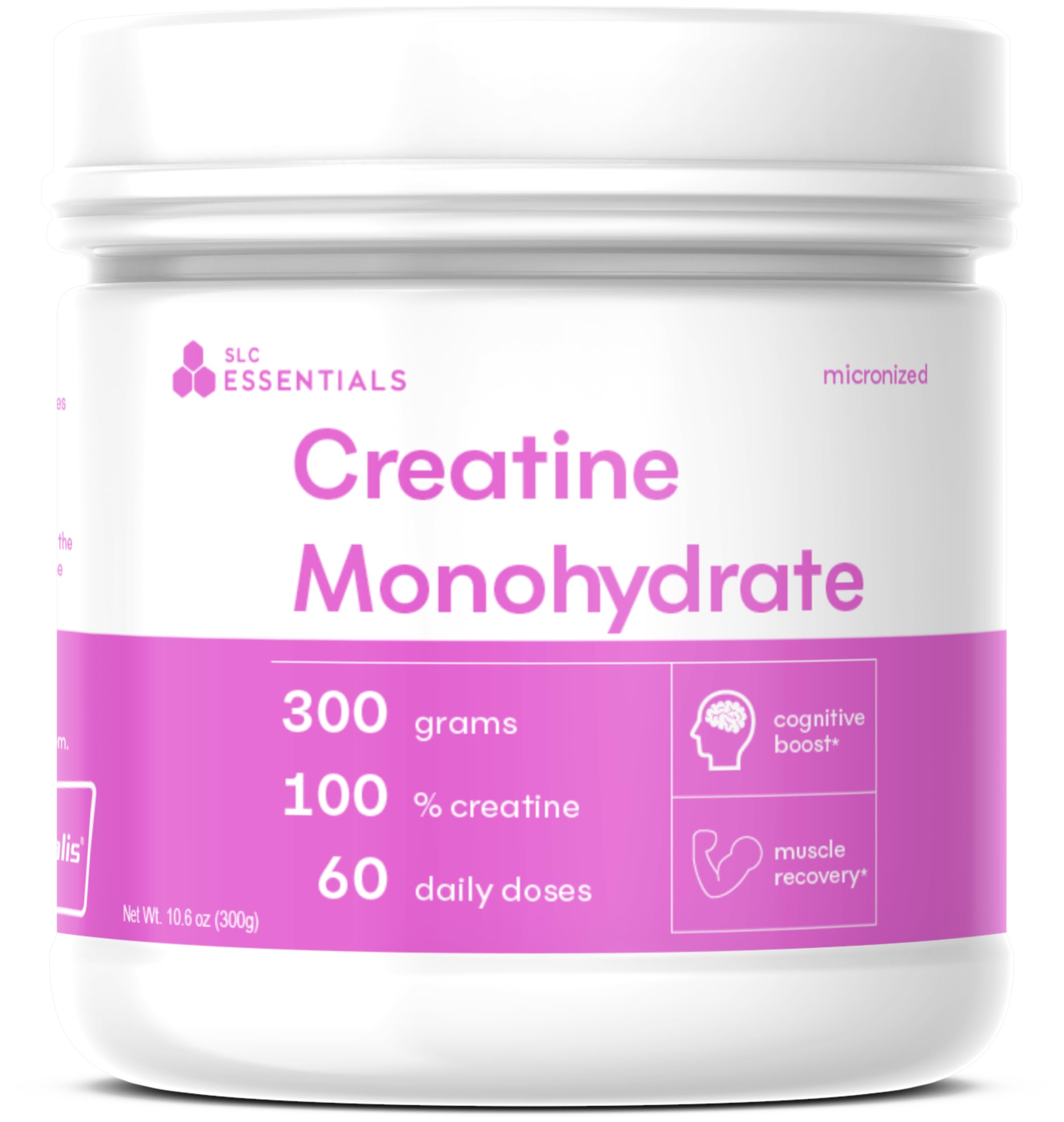 SLC Essentials Creatine Monohydrate 374g front view