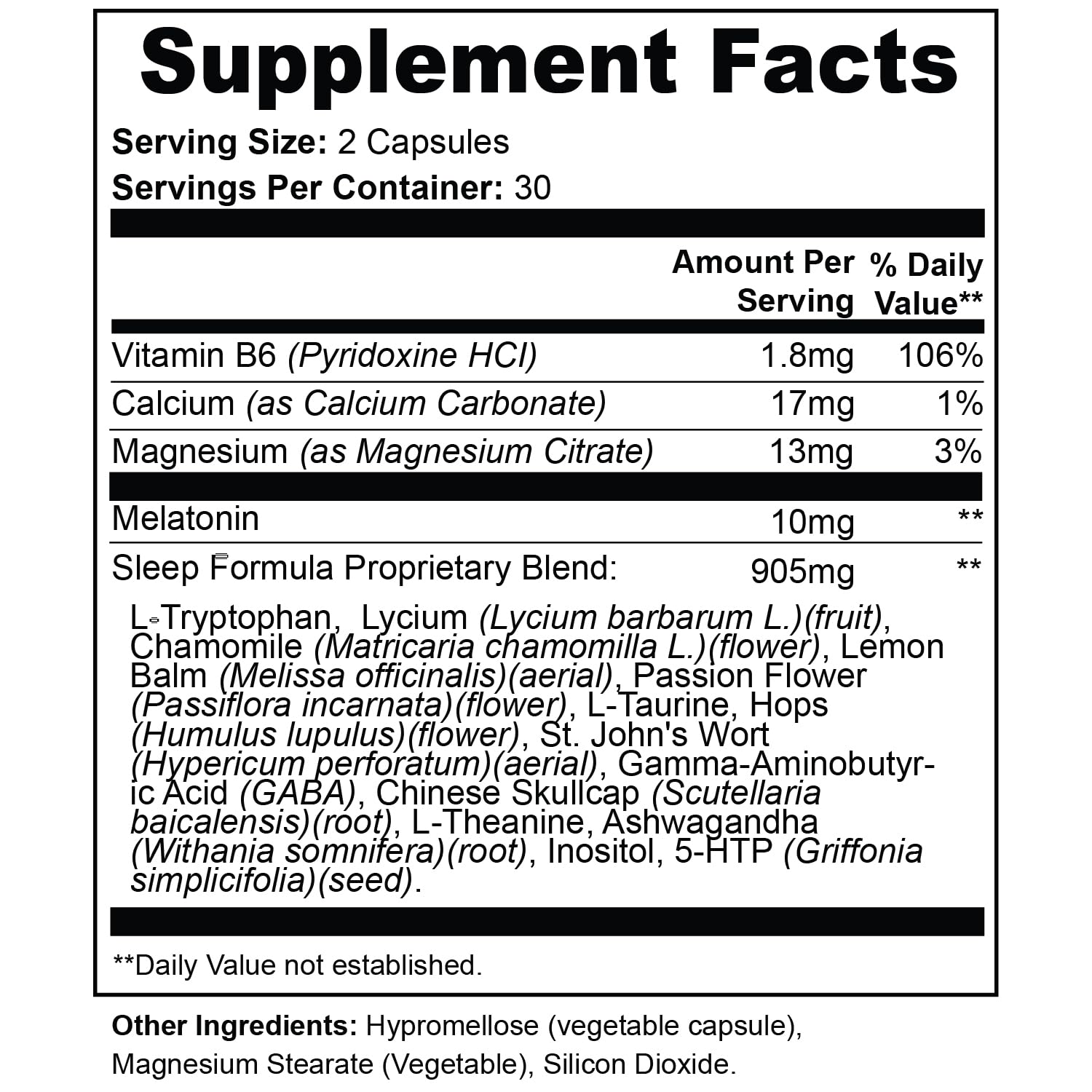 Sleep 3-in-1 Melatonin 10mg Supplement packaging