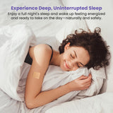 Sleep Connection Melatonin Patches packaging with beige patches