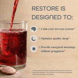 Sleep Habits Restore Nighttime Sleep Drink cherry pomegranate flavour close-up