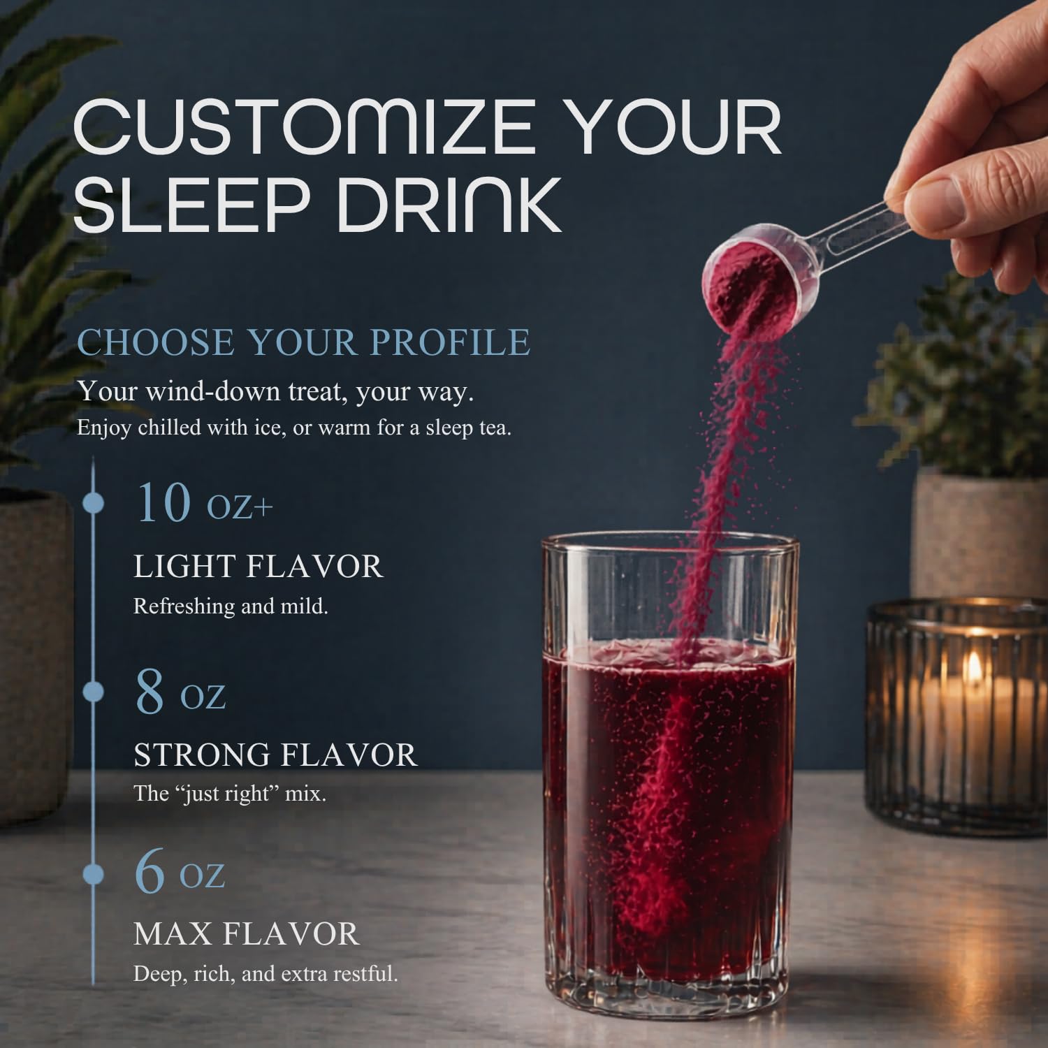 Sleep Habits Restore Nighttime Sleep Drink lifestyle scene