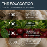 Sleep Habits Restore Nighttime Sleep Drink powder in a glass