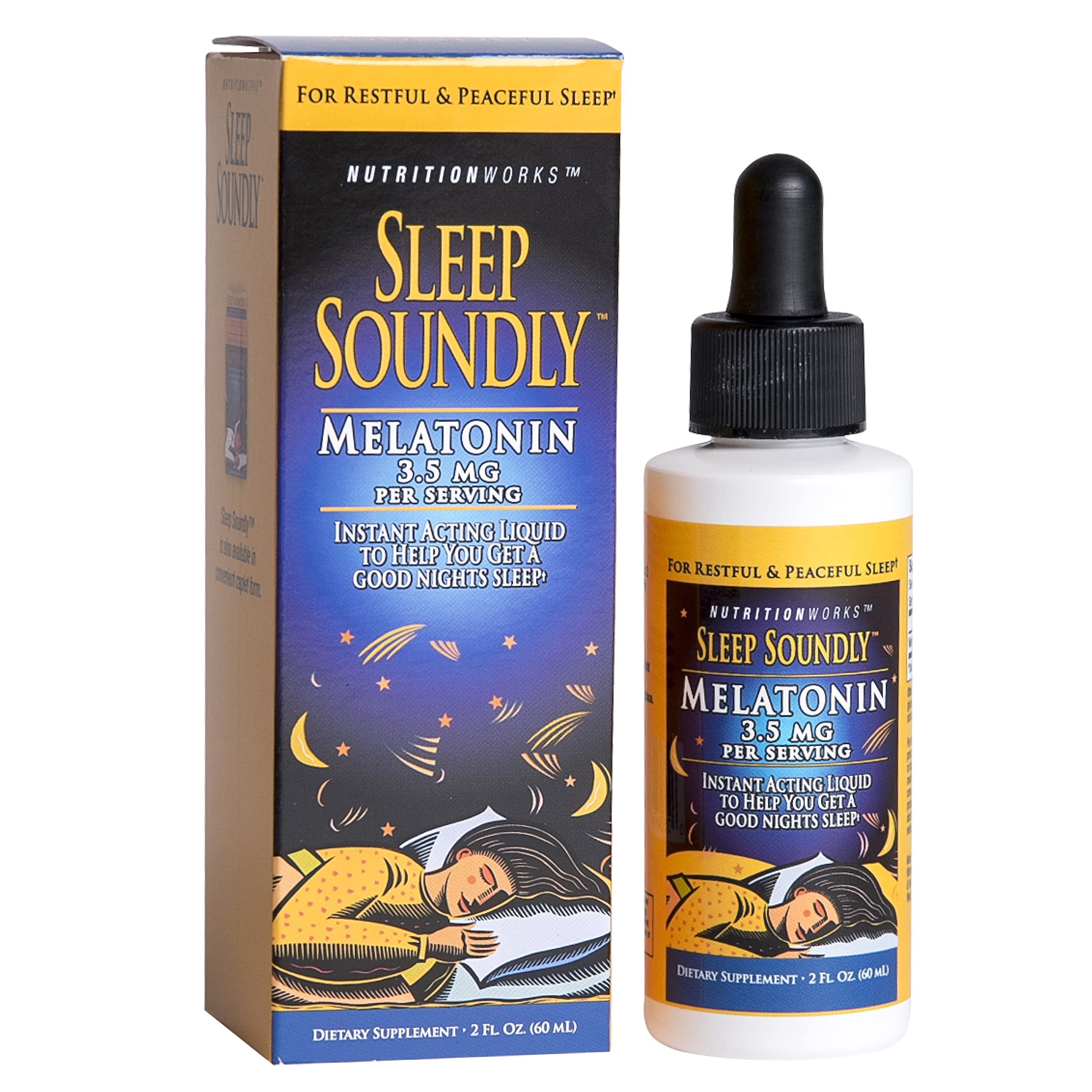 Sleep Soundly Melatonin 2 Fl Oz bottle front view