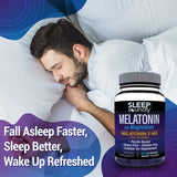 Sleep Soundly Melatonin and Magnesium Gummies with ingredients list on the side