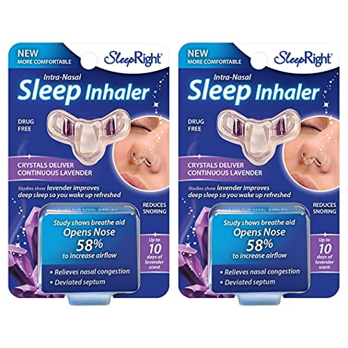 SleepRight Intra-Nasal Sleep Inhaler Lavender with lavender crystals