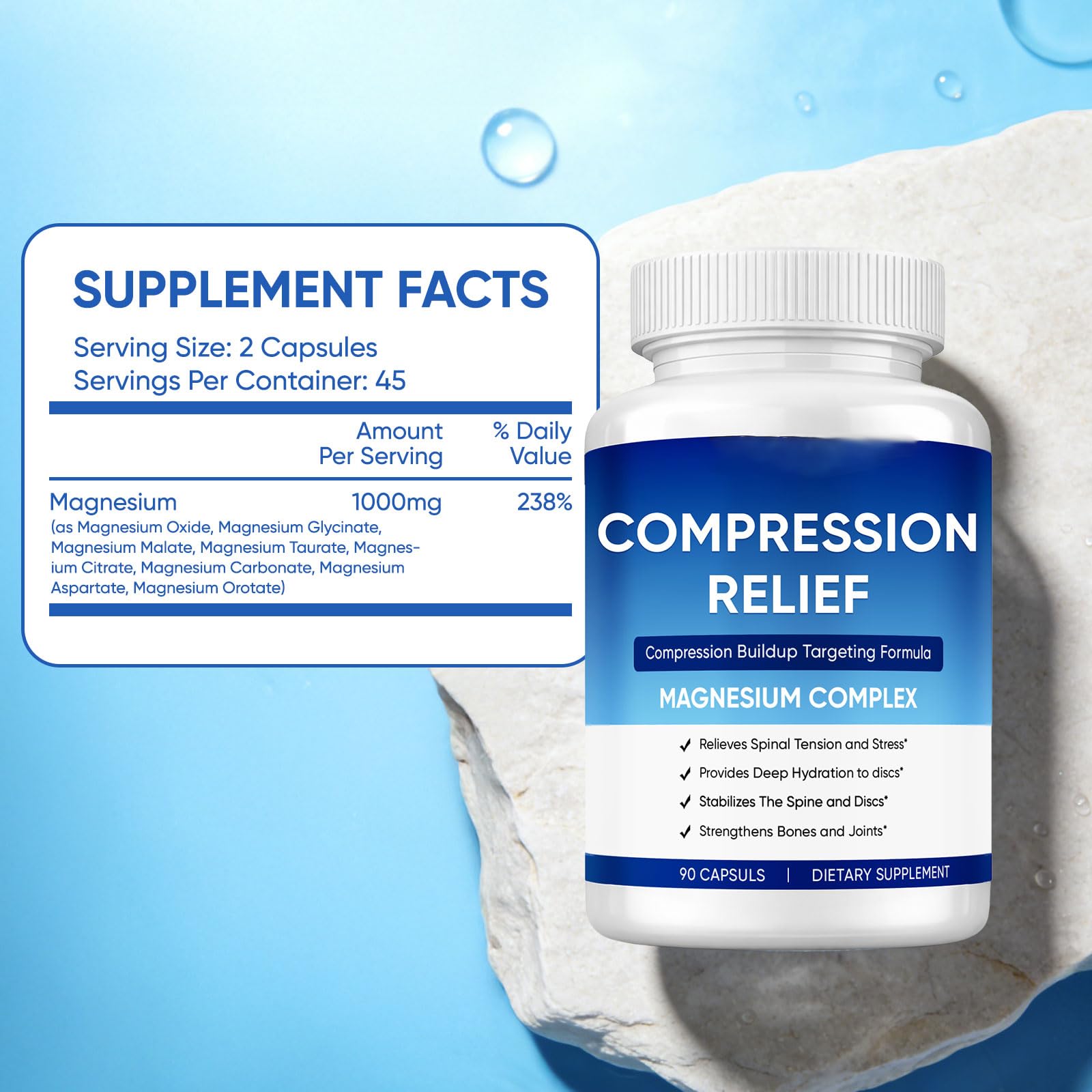 Slifthistle Magnesium Complex 1000mg Capsules close-up