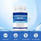 Slifthistle Magnesium Complex 1000mg Capsules with a glass of water