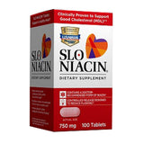 Slo-Niacin Vitamin B3 100-count controlled-release tablets front view