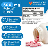 Slo-Niacin Vitamin B3 Niacin bottle side view