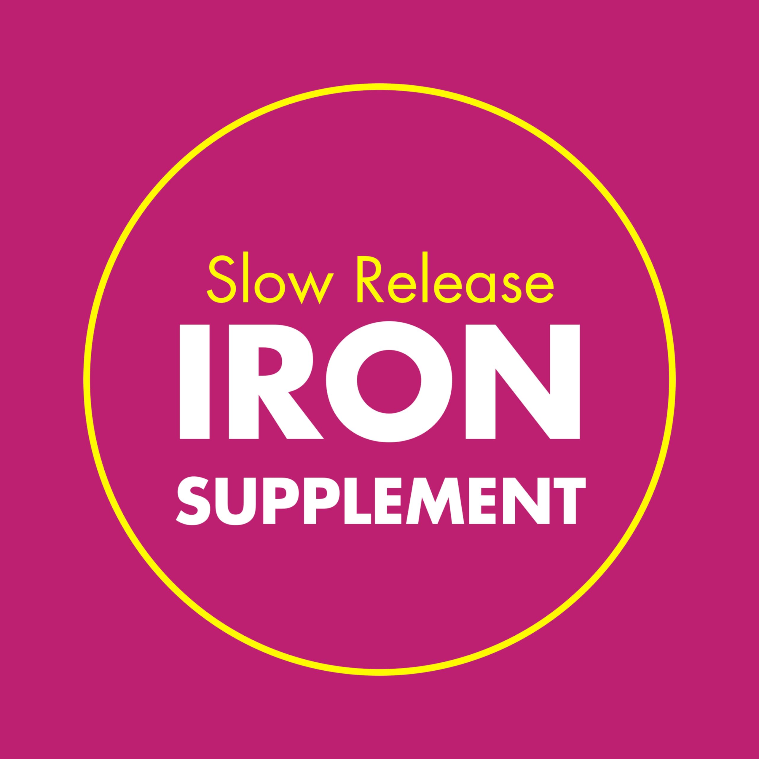 Slow Fe Iron Supplement 45mg bottle side view