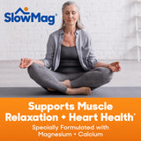 Slow-Mag Magnesium Chloride Supplement 60 Tablets back view