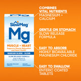 Slow-Mag Magnesium Chloride Supplement 60 Tablets close-up of tablets
