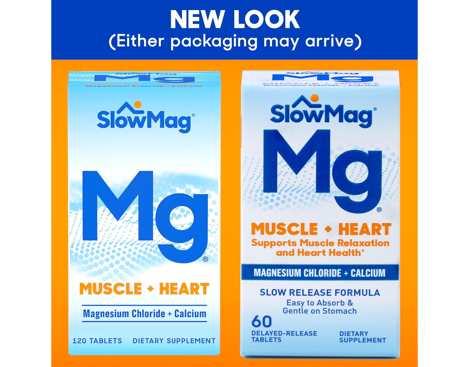 Slow-Mag Magnesium Chloride with Calcium 60 Tabs back view