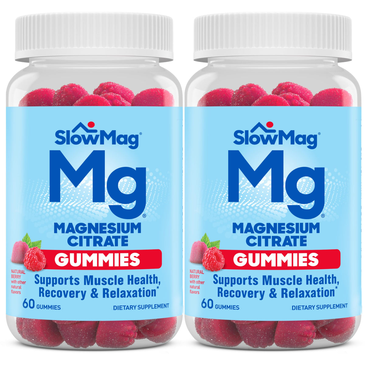 Slow-Mag Magnesium Citrate Gummy Supplement front view
