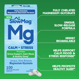 Slow-Mag Magnesium Glycinate Calm + Stress 150mg packaging