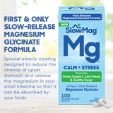 Slow-Mag Magnesium Glycinate Calm + Stress 150mg side view