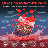 Slsomu Creatine Monohydrate Gummies with a measuring spoon