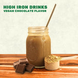 Smart Eats Iron Powder Supplement 771g mixed in a drink