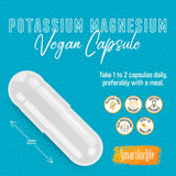 Smart for Life Magnesium Potassium Supplement capsules arranged on a table