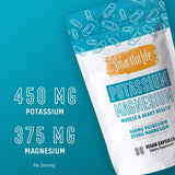 Smart for Life Magnesium Potassium Supplement capsules on a wooden surface