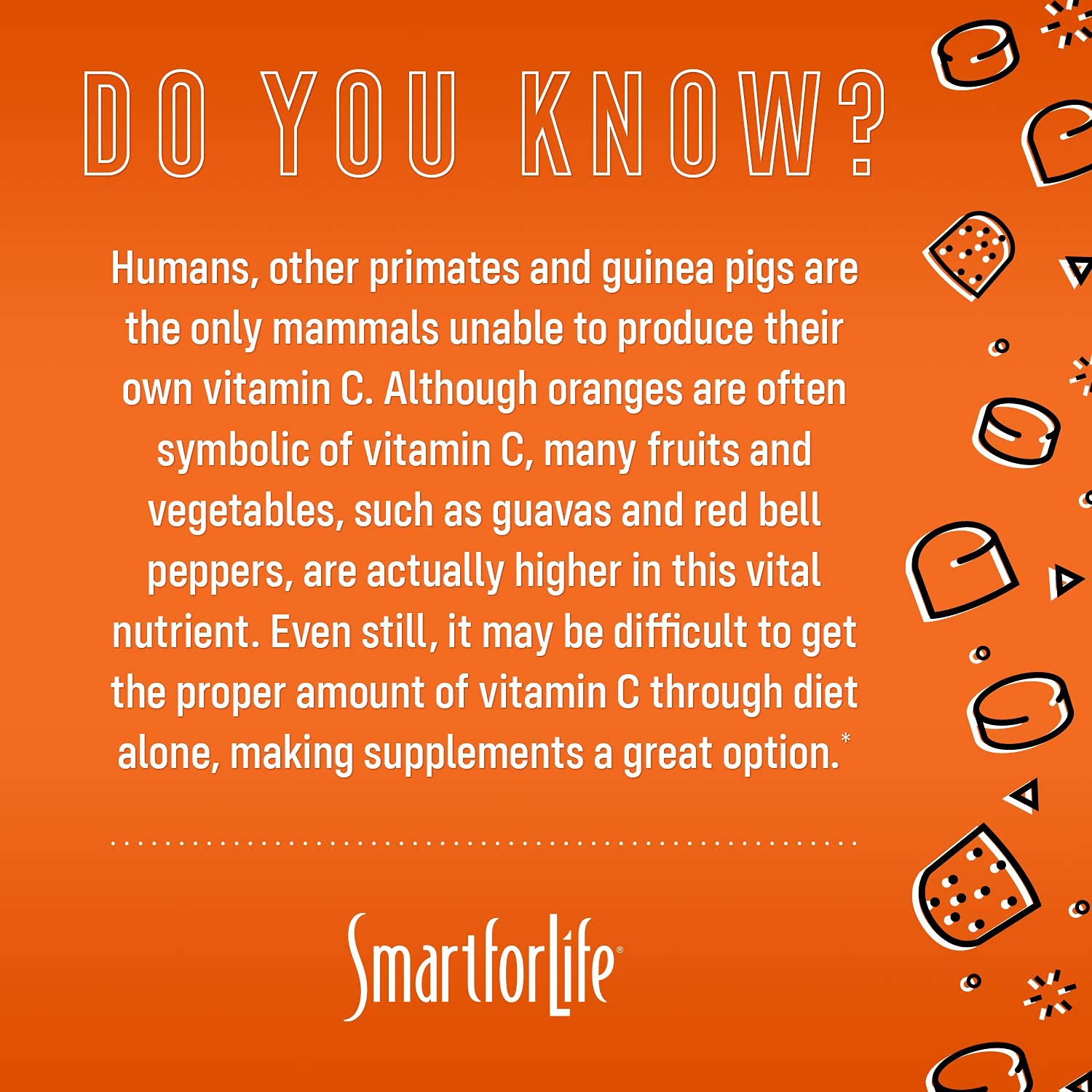 Smart for Life Vitamin C Gummies 250mg side view