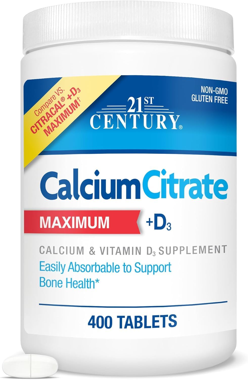 SMART MONKEY TECHNOLOGIES Calcium Citrate Plus D3 400 Tablets front view