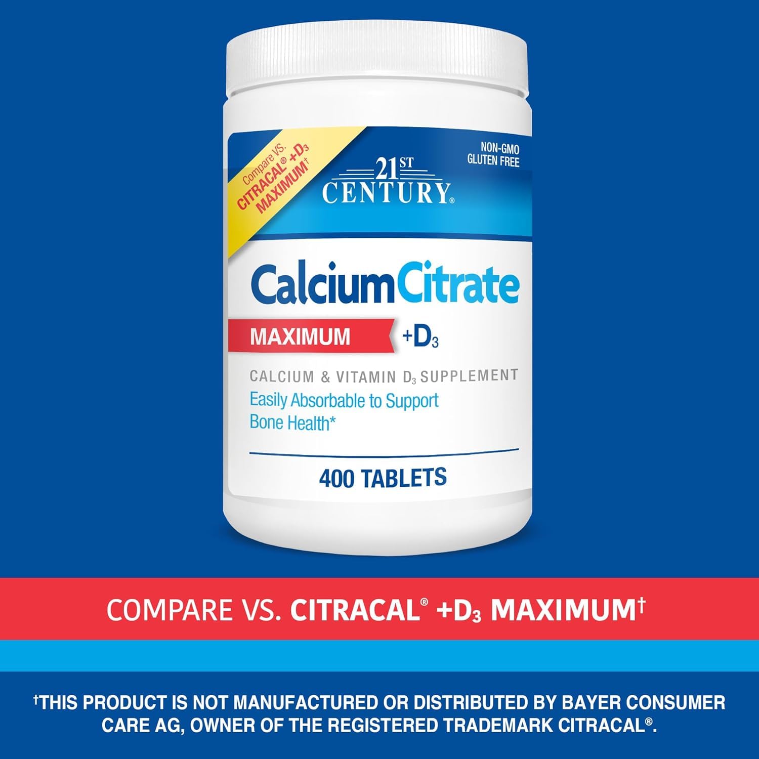 SMART MONKEY TECHNOLOGIES Calcium Citrate Plus D3 400 Tablets nutritional information