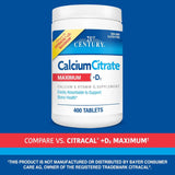 SMART MONKEY TECHNOLOGIES Calcium Citrate Plus D3 400 Tablets nutritional information