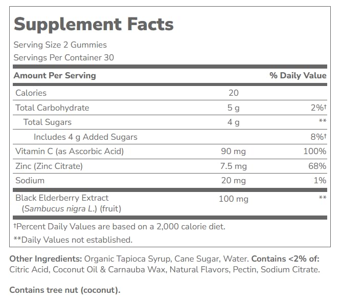 SMART MONKEY TECHNOLOGIES Elderberry Gummies in a bowl