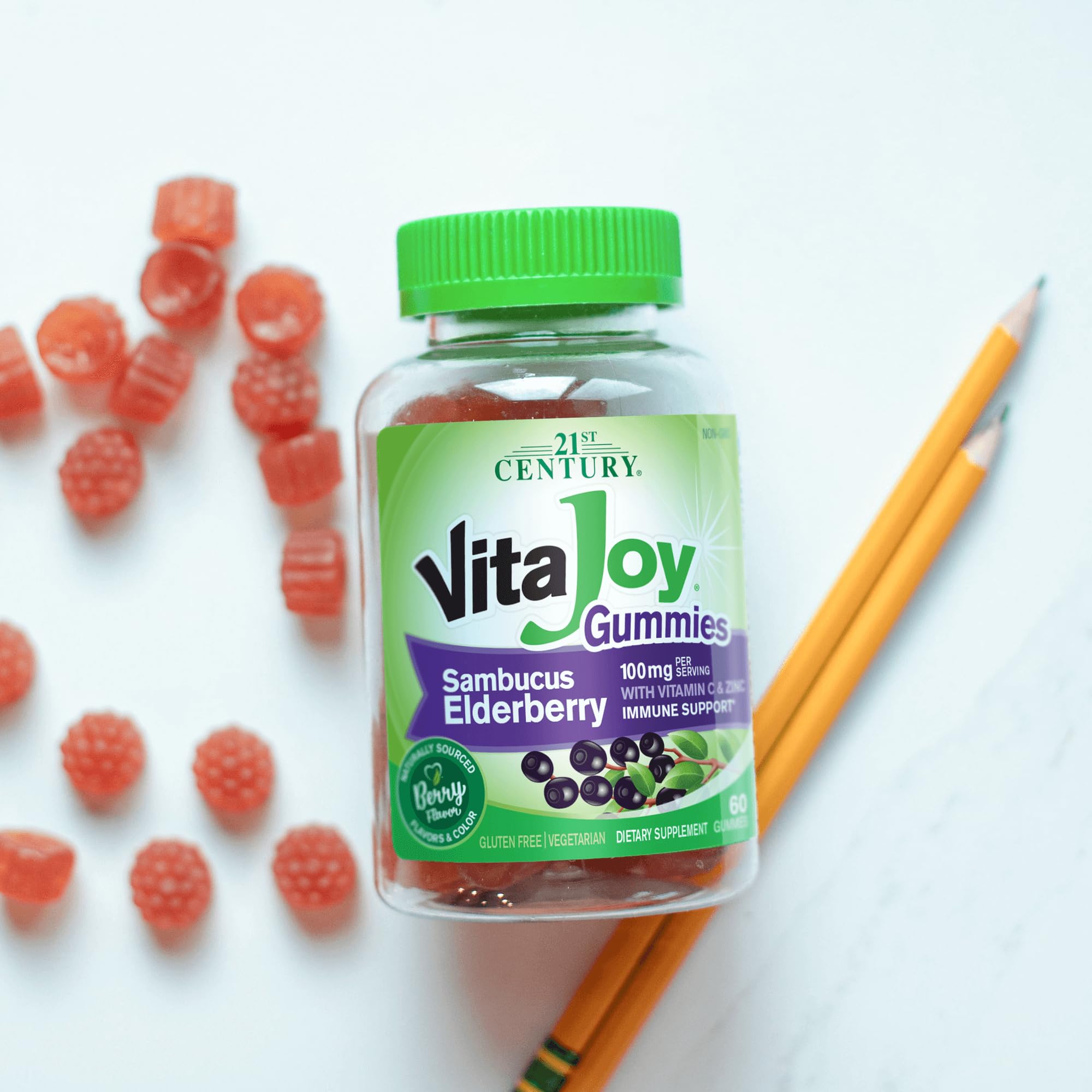 SMART MONKEY TECHNOLOGIES Elderberry Gummies showing serving size