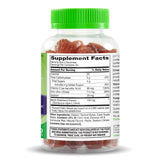 SMART MONKEY TECHNOLOGIES Elderberry Gummies side view showing nutritional information
