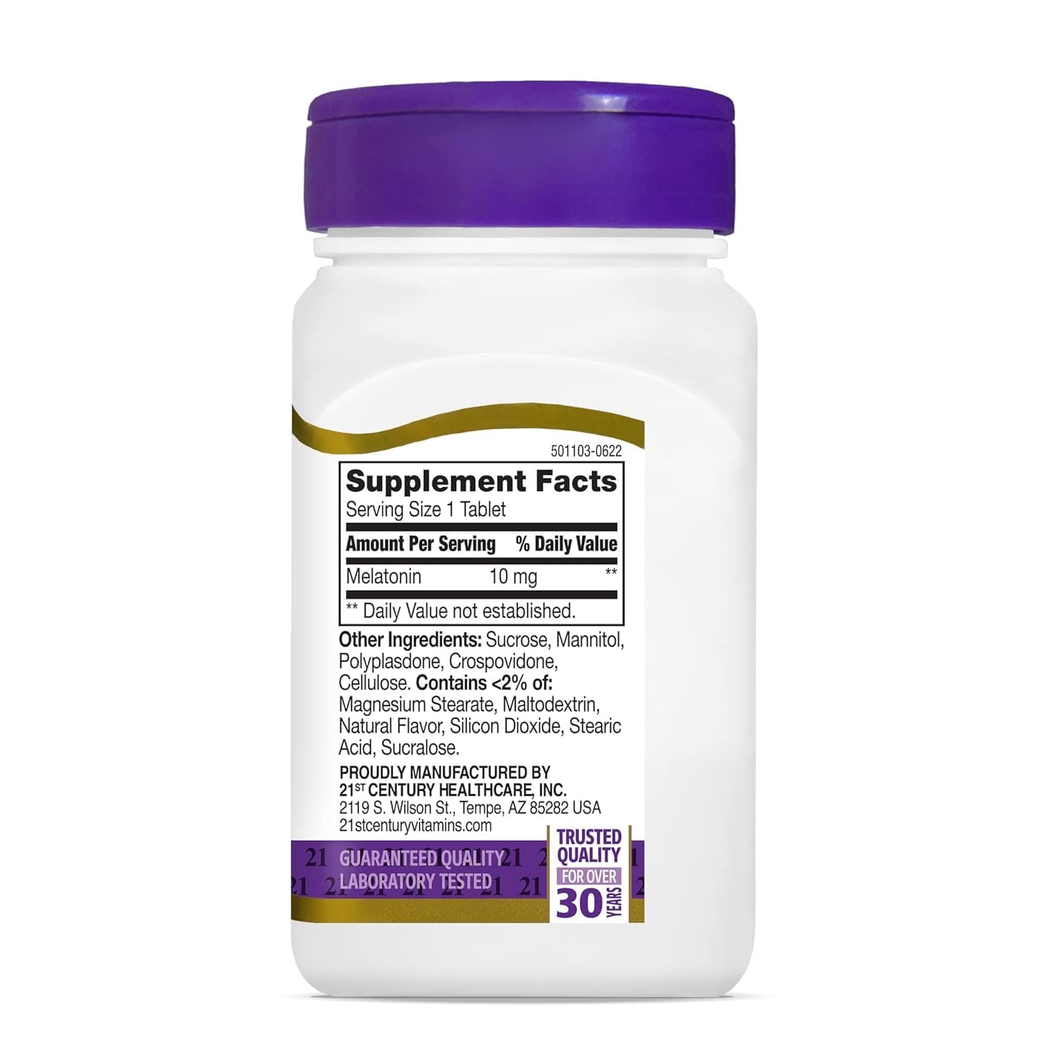 SMART MONKEY TECHNOLOGIES Melatonin Tablets with dosage information