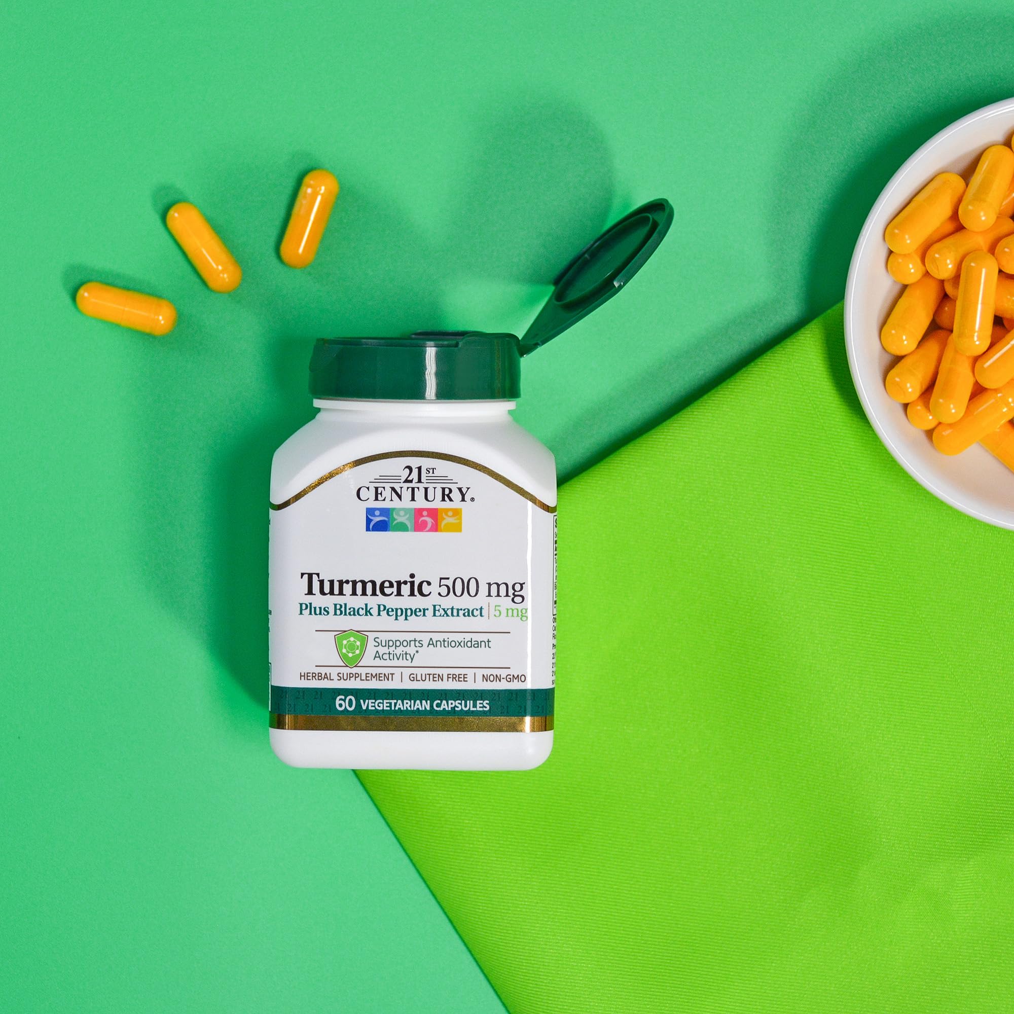 SMART MONKEY TECHNOLOGIES Turmeric Supplement lifestyle scene with herbal setup