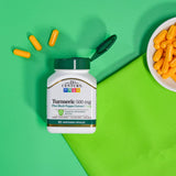 SMART MONKEY TECHNOLOGIES Turmeric Supplement lifestyle scene with herbal setup