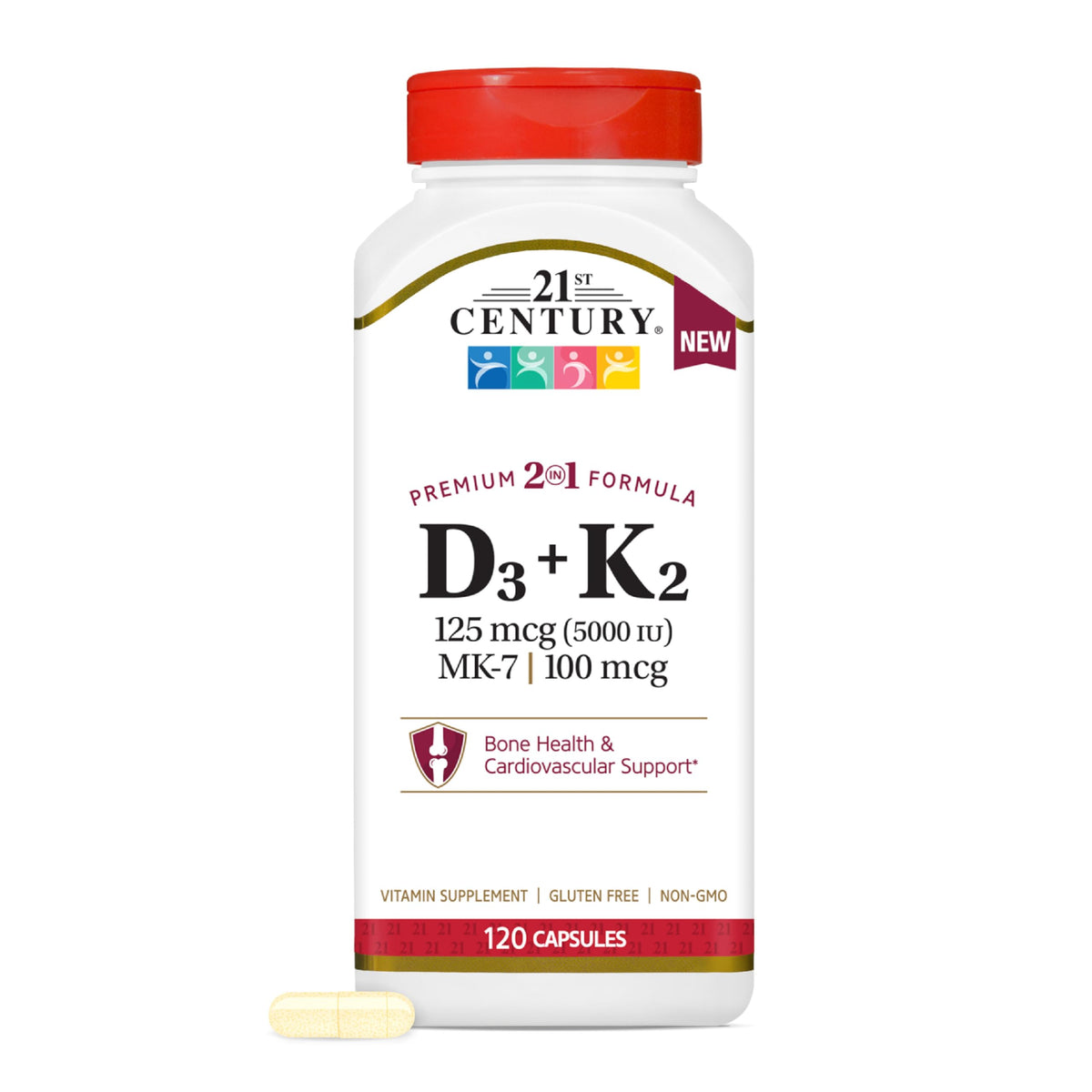 SMART MONKEY TECHNOLOGIES Vitamin D3 + K2 supplement front view
